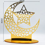 Ramadan & Eid Acrylic Tabletop Ornament – Islamic Home Décor Stand