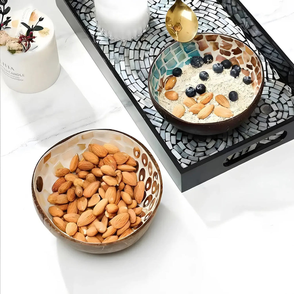 Capiz-Inspired Coconut Shell Bowl — Handmade Filipino Storage &amp; Décor