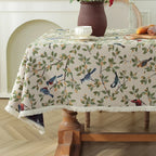 Moroccan Floral Tablecloth — Vintage Pattern Rectangular Table Cover