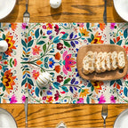 Folk Art Floral Table Runner — Boho Latin Style