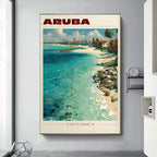 Vintage Havana, Cuba Travel Poster Canvas Print — Latin Heritage Wall Art