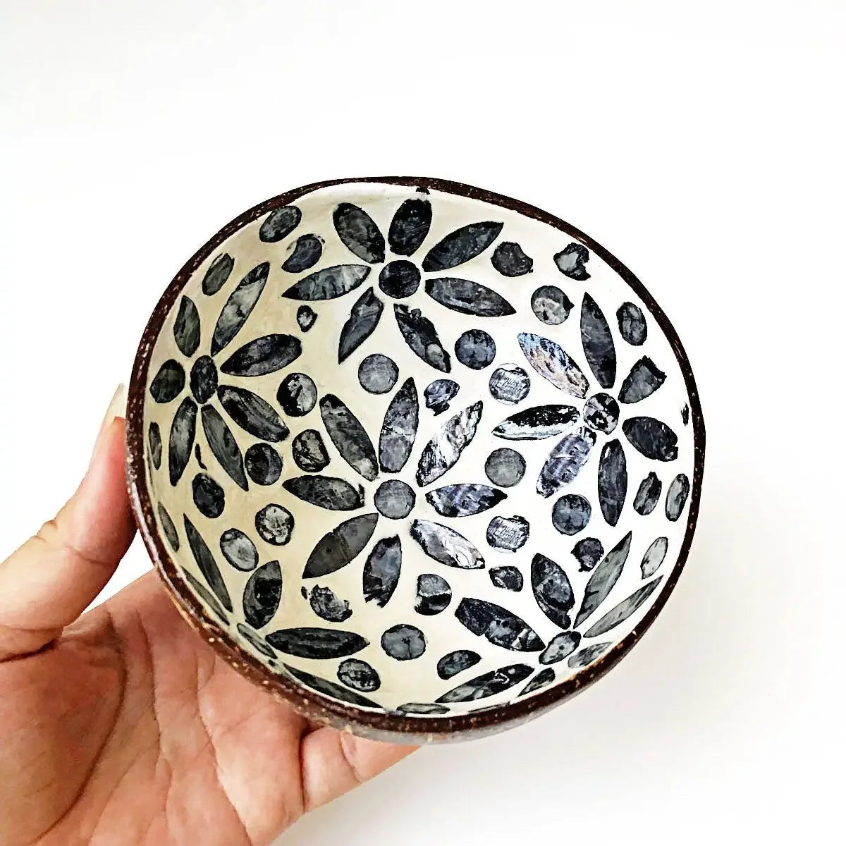 Capiz-Inspired Coconut Shell Bowl — Handmade Filipino Storage &amp; Décor