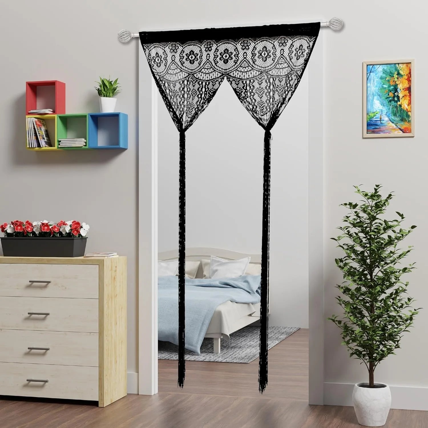 1pc Bestseller Tassel Thread Curtain - Decorative Curtain/Door Curtain/Wedding Room/Showcase Window/Hotel Partition Curtain