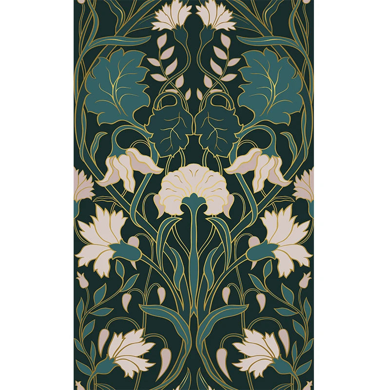Mughal-Style Floral Botanical Wall Art Print — Indian Home Décor