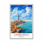 Morocco Travel Canvas Print — Chefchaouen Blue City & Moroccan Landscapes