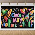 Mexican Carnival Party Banner — Fiesta Photo Backdrop