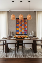 African Geometric Pattern Wall Art — Bold Tribal Print Poster