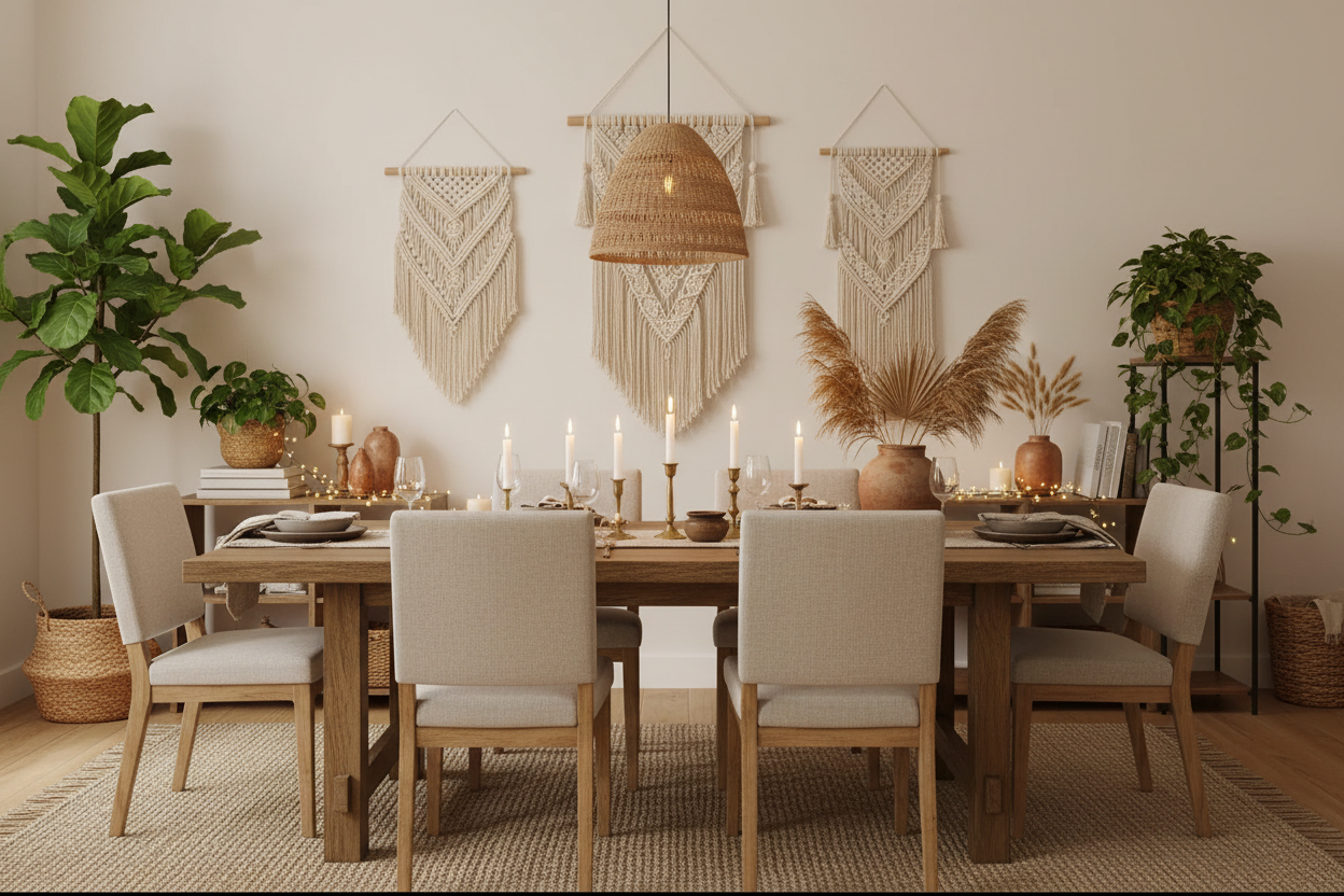 Home Decoration Bohemian Macrame Woven Wall Hanging Boho Room Geometric Tapestry Nordic Art Beautiful Apartment Room Decor Gift