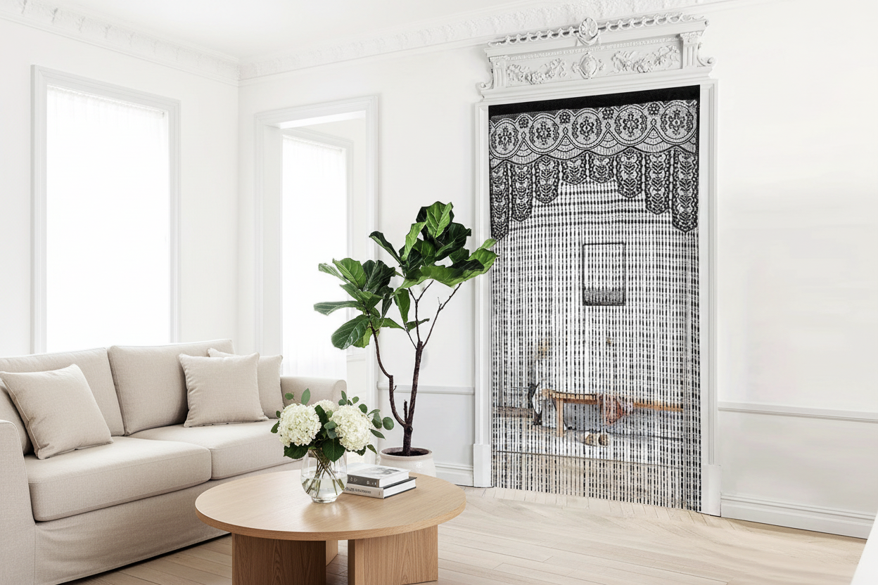 1pc Bestseller Tassel Thread Curtain - Decorative Curtain/Door Curtain/Wedding Room/Showcase Window/Hotel Partition Curtain