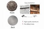 Aztec Sun Stone Wall Plaque – Aluminum HD-Printed Wall Art, 8x8 Inch Rustic Home Decor