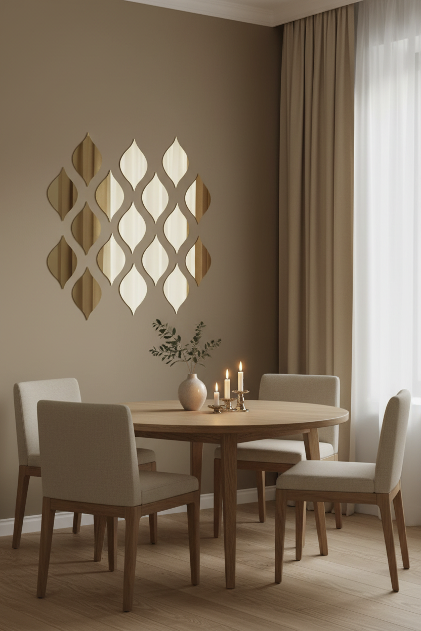 Teardrop Acrylic Mirror Wall Tiles – Self-Adhesive Home Décor Set