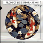 Vintage Goldfish Koi Pond Metal Wall Art — Japanese Décor Sign