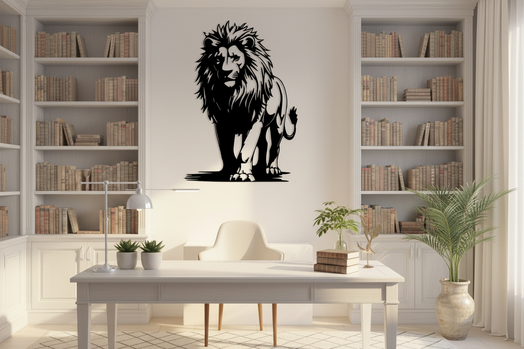 Lion Family Metal Wall Art — African Heritage Décor