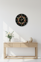 Otomi Bird Wall Clock — Mexican Folk Art Home Décor