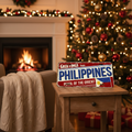 Greetings from Philippines Metal Sign — Pearl of the Orient Wall Art
