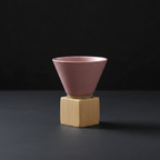 Wabi-Sabi Ceramic Pour-Over Coffee Cone — Handcrafted Rustic Pottery