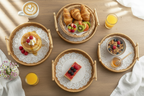 Rattan Woven Round Tray — Handcrafted Fruit & Snack Basket