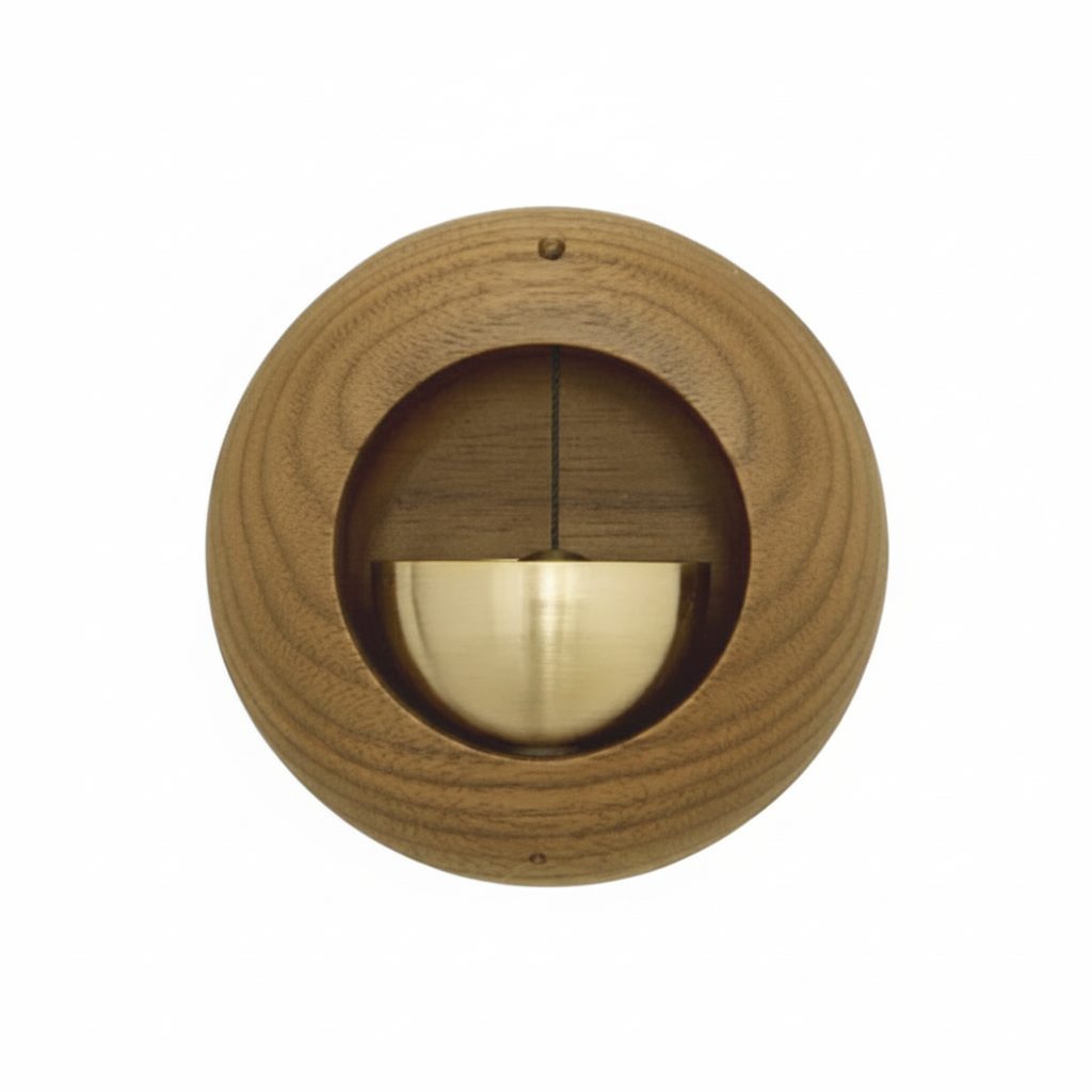 Japanese Landscape Wooden Wind Chime — Magnetic Doorbell & Entrance Bell