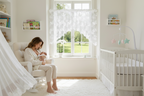 Lace Butterfly Sheer Curtain — French Rod Pocket Window Drape
